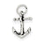 Sterling Silver Antiqued Anchor Charm hide-image