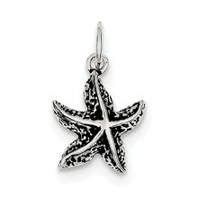 Sterling Silver Antiqued Starfish Charm hide-image