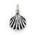 Sterling Silver Antiqued Seashell Charm hide-image