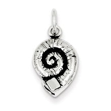 Sterling Silver Antiqued Seashell Charm hide-image