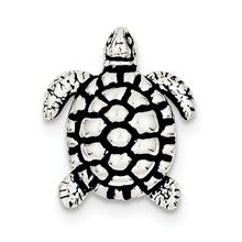 Sterling Silver Antiqued Turtle Charm hide-image