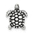 Sterling Silver Antiqued Turtle Charm hide-image