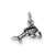 Antiqued Fish Charm in Sterling Silver