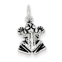 Sterling Silver Antiqued Frog Charm hide-image