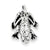 Sterling Silver Antiqued Frog Charm hide-image