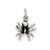 Antiqued Spider Charm in Sterling Silver