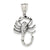 Antiqued Scorpion Charm in Sterling Silver