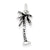 Sterling Silver Antiqued Palm Tree Charm hide-image