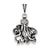 Antiqued Octopus Charm in Sterling Silver