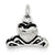 Sterling Silver Antiqued Heart Hair Clip Charm hide-image