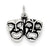 Sterling Silver Antiqued Comedy/Tragedy Face Charm hide-image