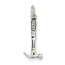 Sterling Silver Antiqued Hammer Charm hide-image