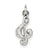 Sterling Silver Treble Clef Charm hide-image