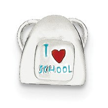 Sterling Silver I Love School Charm hide-image