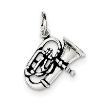 Sterling Silver Antiqued Alto Horn Charm hide-image