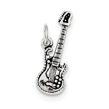 Sterling Silver Antiqued Electric Guitar Charm hide-image