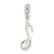 Sterling Silver Polished Music Note Charm hide-image