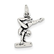 Sterling Silver Antiqued Gymnasts Charm hide-image