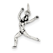 Sterling Silver Antiqued Ballet Dancer Charm hide-image