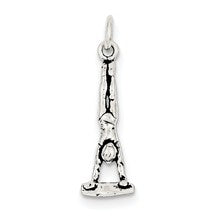 Sterling Silver Antiqued Gymnasts Charm hide-image