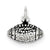 Sterling Silver Antiqued Football Charm hide-image