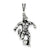 Antiqued Soccer Player Charm in Sterling Silver