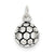 Sterling Silver Antiqued Soccer Ball Charm hide-image