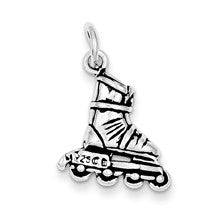 Sterling Silver Antiqued Rollerblade Charm hide-image