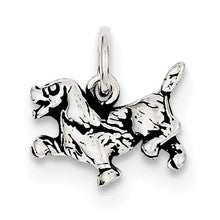 Sterling Silver Antiqued Dog Charm hide-image