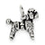 Sterling Silver Antiqued Poodle Charm hide-image