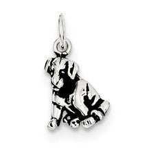 Sterling Silver Antiqued Dog Charm hide-image