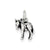 Antiqued Donkey Charm in Sterling Silver