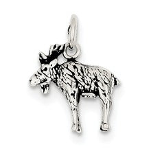 Sterling Silver Antiqued Moose Charm hide-image