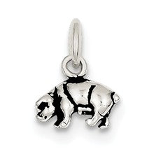 Sterling Silver Antiqued Pig Charm hide-image