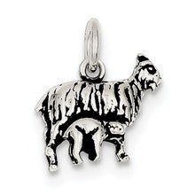 Sterling Silver Antiqued Goat Charm hide-image