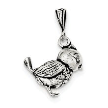 Sterling Silver Antiqued Bird Charm hide-image