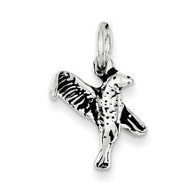 Sterling Silver Antiqued Hummingbird Charm hide-image