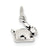 Sterling Silver Antiqued Rabbit Charm hide-image