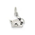 Antiqued Rabbit Charm in Sterling Silver