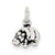 Sterling Silver Antiqued Hippo Charm hide-image