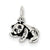 Sterling Silver Antiqued Panda Bear Charm hide-image