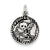 Antiqued Panda Bear Charm in Sterling Silver