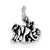 Sterling Silver Antiqued Monkey Charm hide-image