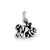 Antiqued Monkey Charm in Sterling Silver