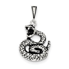 Sterling Silver Antiqued Snake Charm hide-image