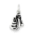 Sterling Silver Antiqued Cobra Charm hide-image