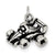 Sterling Silver Antiqued Go Kart Racer Charm hide-image