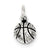 Sterling Silver Antiqued Basketball Charm hide-image