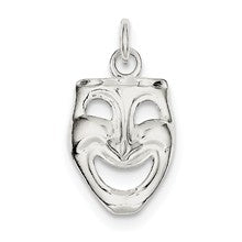 Sterling Silver Comedy Mask Charm hide-image