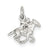 Sterling Silver Horse w/Rider Charm hide-image